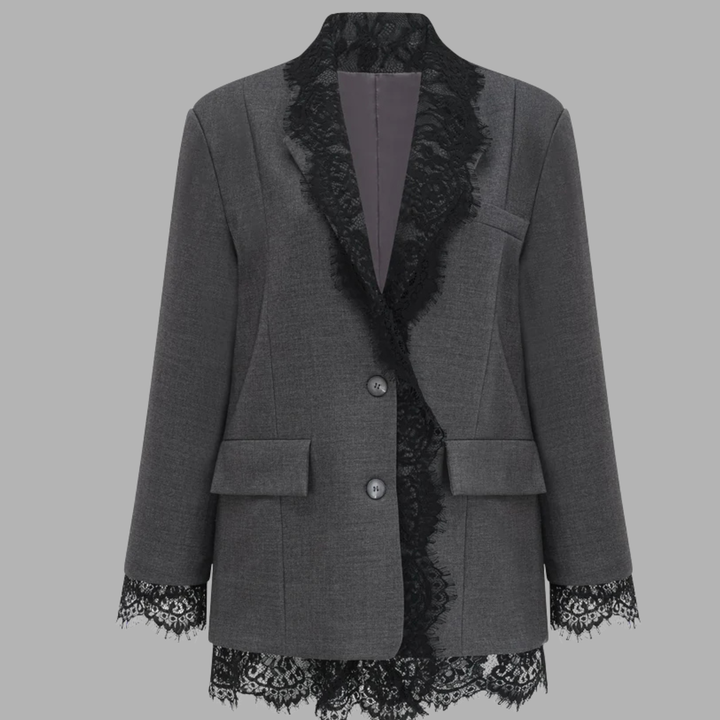 LACE-PANEL BLAZER